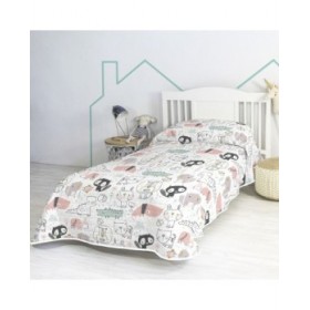 Trapunta HappyFriday Moshi Moshi Multicolore 180 x 260 cm animali