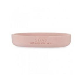Portasapone Berilo B5456BC-4 - 458 Rosa Resina Bambù 12,5 x 2,5 x 8,5 cm (6 Unità)