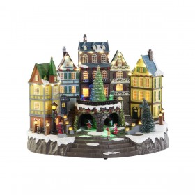 Decorazione Natalizia DKD Home Decor Multicolore Musicale 40 x 26 x 32,5 cm