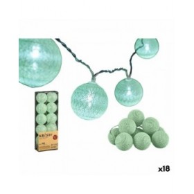 Ghirlanda con Sfere LED Krist+ 01361-1 Menta 2 m Ø 6 cm (18 Unità)