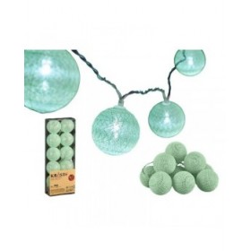 Ghirlanda con Sfere LED Krist+ 01361-1 Menta 2 m Ø 6 cm (18 Unità)