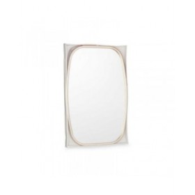 Specchio da parete 1271 Marrone Champagne 43 x 65 x 3 cm Rettangolare (4 Unità)