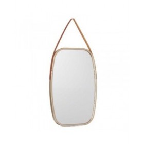 Specchio da parete 1271 Marrone Champagne 43 x 65 x 3 cm Rettangolare (4 Unità)