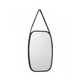 Specchio da parete 1273 Nero 43 x 65 x 3 cm Rettangolare (4 Unità)