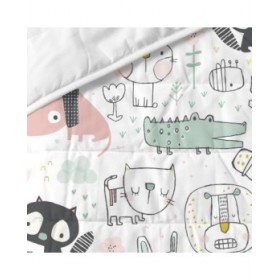 Trapunta HappyFriday Moshi Moshi Multicolore 180 x 260 cm animali