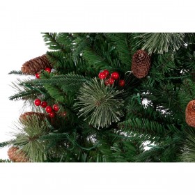 Albero di Natale DKD Home Decor Rosso Verde Polietilene 100 x 100 x 180 cm