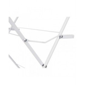 Stendibiancheria Pieghevole Kipit WR4062A-1NB-489 Bianco Nero polipropilene Ferro 47 x 41 x 136 cm Verticale (5 Unità)