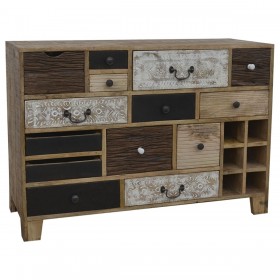 Cassettiera DKD Home Decor 114 x 39 x 80 cm Metallo Coloniale Legno di mango