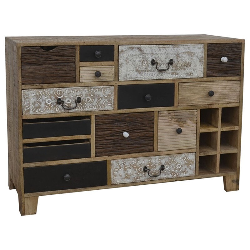 Cassettiera DKD Home Decor 114 x 39 x 80 cm Metallo Coloniale Legno di mango