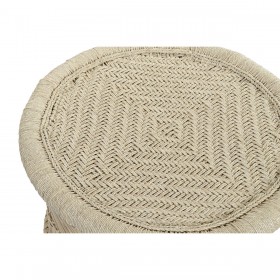 Set di 2 tavoli DKD Home Decor Naturale 60 x 60 x 42 cm 62 x 62 x 42 cm 64 x 64 x 42 cm