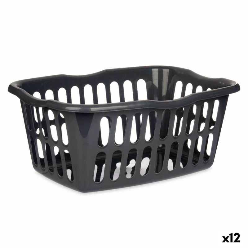 Cesto Kipit 8067-A Antracite polipropilene 50 L 58 x 24 x 42 cm (12 Unità)