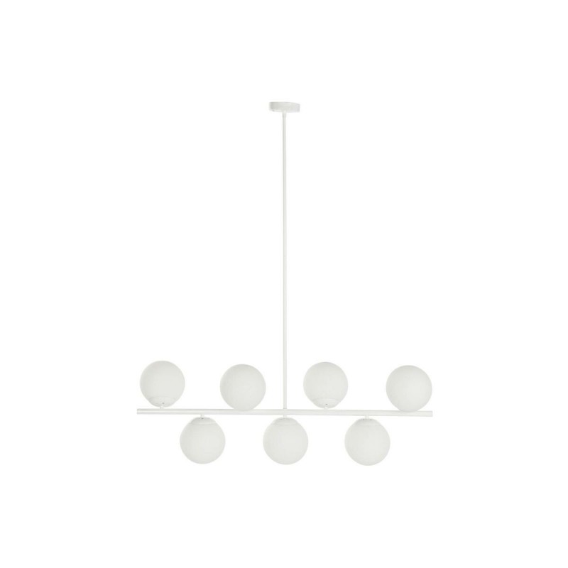 Lampadario DKD Home Decor 98 x 45 x 30 cm Cristallo Metallo Bianco 50 W