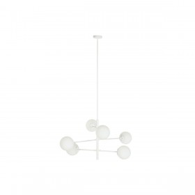 Lampadario DKD Home Decor 96 x 73 x 50 cm Cristallo Metallo Bianco 50 W