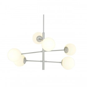 Lampadario DKD Home Decor 96 x 73 x 50 cm Cristallo Metallo Bianco 50 W