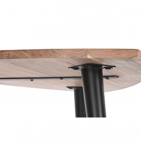 Tavolino da Caffè DKD Home Decor Metallo Acacia 90 x 90 x 76 cm