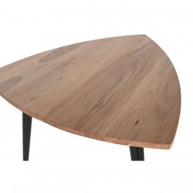 Tavolino da Caffè DKD Home Decor Metallo Acacia 90 x 90 x 76 cm