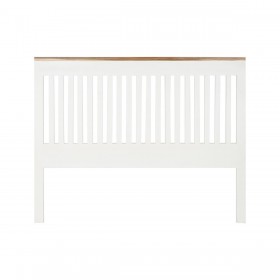 Testiera del Letto DKD Home Decor Bianco Marrone Acacia Legno di mango 165 x 3 x 135 cm