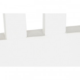 Testiera del Letto DKD Home Decor Bianco Marrone Acacia Legno di mango 165 x 3 x 135 cm