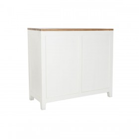 Cassettiera DKD Home Decor Bianco Marrone Acacia Legno di mango Città 110 x 45 x 100 cm