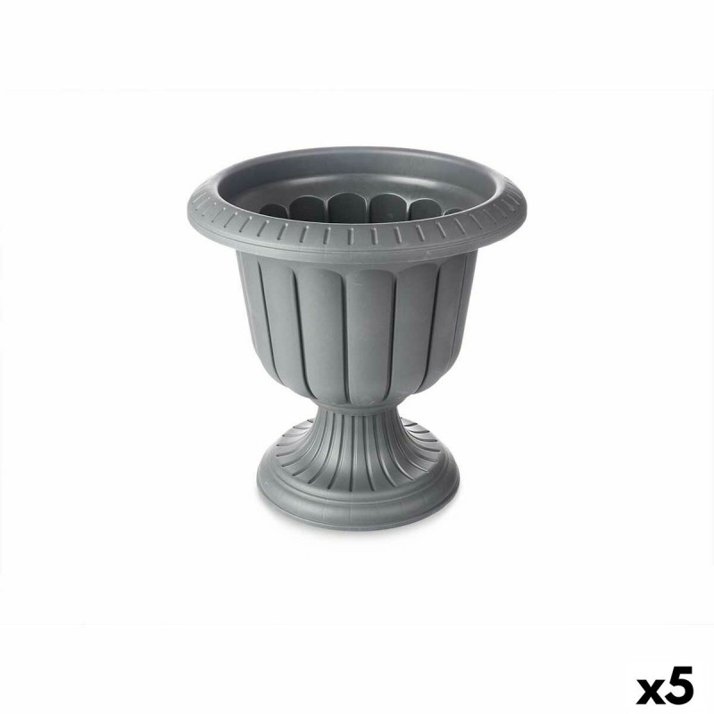 Vaso Ibergarden N00202102 Antracite Plastica Calice 47,6 x 47 x 47,4 cm (5 Unità)
