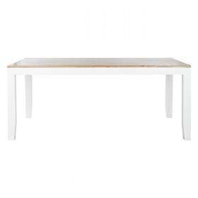 Tavolo da Pranzo DKD Home Decor Bianco Marrone Legno di acacia Legno di mango 200 x 100 x 80 cm