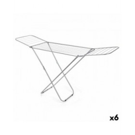 Stendibiancheria Pieghevole Kipit 84346 Argentato Metallo 183 x 50,5 x 104 cm (6 Unità)