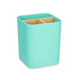 Portaspazzolini da Denti Berilo B9041-GREEN Verde Bambù polipropilene 9 x 11 x 9 cm (6 Unità)