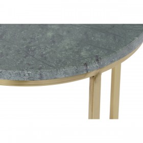 Set di 2 tavoli DKD Home Decor Verde Dorato 46 x 46 x 58 cm