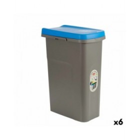 Cestino Stefanplast Azzurro Grigio Plastica 25 L (6 Unità)