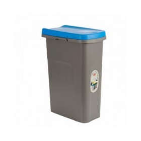 Cestino Stefanplast Azzurro Grigio Plastica 25 L (6 Unità)