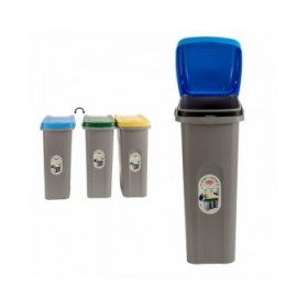 Cestino Stefanplast Azzurro Grigio Plastica 25 L (6 Unità)