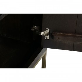 Credenza DKD Home Decor Nero Dorato Marrone scuro 160 x 40 x 90 cm