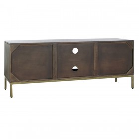 Mobile TV DKD Home Decor 140 x 40 x 55 cm Nero Metallo Acacia
