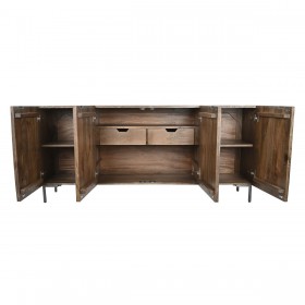 Credenza DKD Home Decor Marrone scuro Grigio scuro 180 x 40 x 80 cm