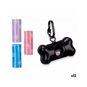 Dispenser di Buste per Animali Domestici Mascow 198 Plastica Set (12 Unità)
