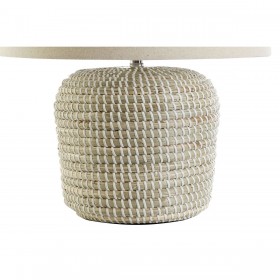 Lampada da tavolo DKD Home Decor Bianco Marrone 50 W 220 V 38 x 38 x 42 cm