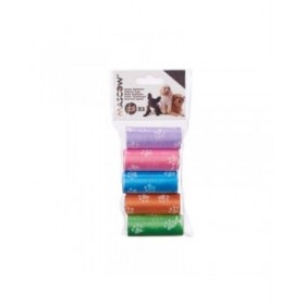 Borse igieniche Mascow 200 Multicolore Plastica Animali Domestici 5 Pezzi (12 Unità)