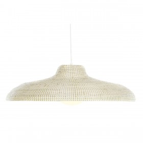Lampadario DKD Home Decor Bianco Naturale Marrone Chiaro Cristallo 50 W 70 x 70 x 20 cm