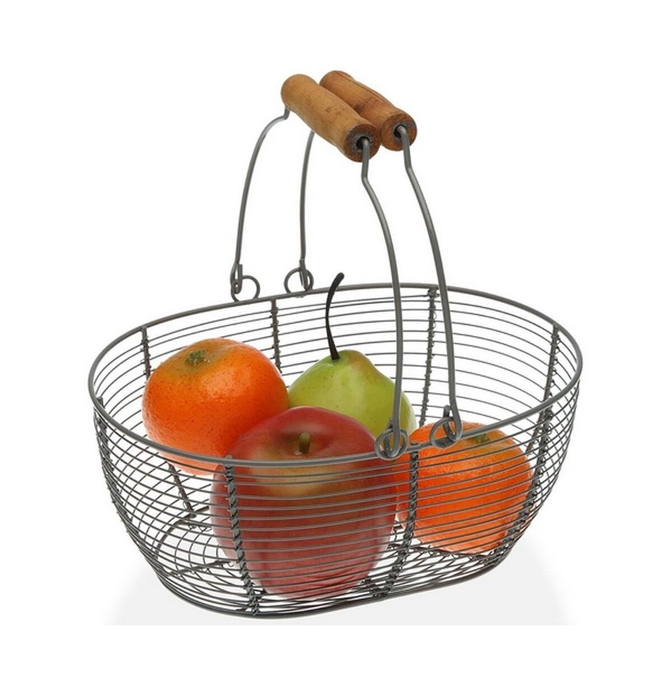Set di Vassoi DKD Home Decor Naturale Marrone Chiaro Città 41 x 32 x 9 cm (2 Unità)