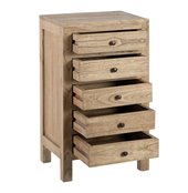 Credenza DKD Home Decor Bianco Naturale Legno di mango 115 x 42 x 75 cm