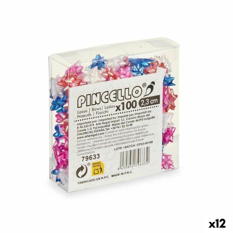 Lacci Pincello 9 PVC 2,3 cm Brillante Torta (12 Unità)