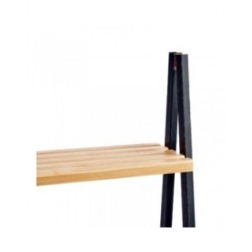 Scaffale da Bagno Berilo WR5504-4-425 Nero Naturale 40 x 109,3 x 30 cm