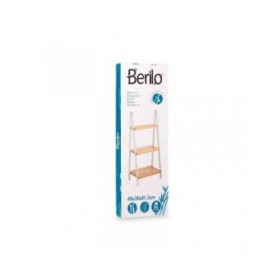 Scaffale da Bagno Berilo WR5504-3-431 Bianco Naturale 40,3 x 81,5 x 30 cm