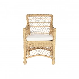 Poltrona DKD Home Decor Bianco Naturale 56 x 63 x 86 cm