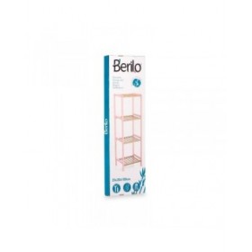 Scaffale da Bagno Berilo WR5503-4-463 Rosa Naturale 35 x 30 x 100 cm