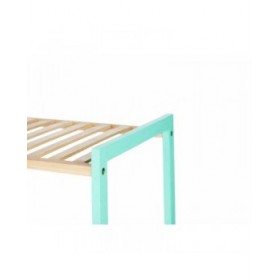 Scaffale da Bagno Berilo WR5503-3-466 Naturale Menta 35 x 30 x 70 cm