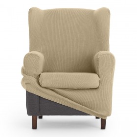 Copridivano poltrona con ali Eysa ULISES Beige 80 x 100 x 90 cm