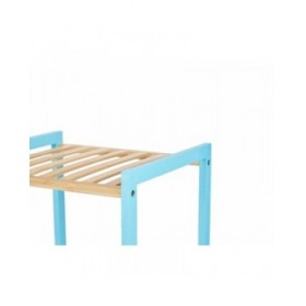 Scaffale da Bagno Berilo WR5503-3-467 Azzurro Naturale 35 x 30 x 70 cm