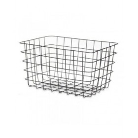 Cestino Multiuso Kinvara W5759K-L BLACK Nero Metallo 38,5 x 20,5 x 28 cm Rettangolare (6 Unità)