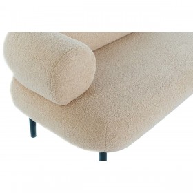 Divano DKD Home Decor Nero Beige Metallo Scandi 127,5 x 73,5 x 64 cm